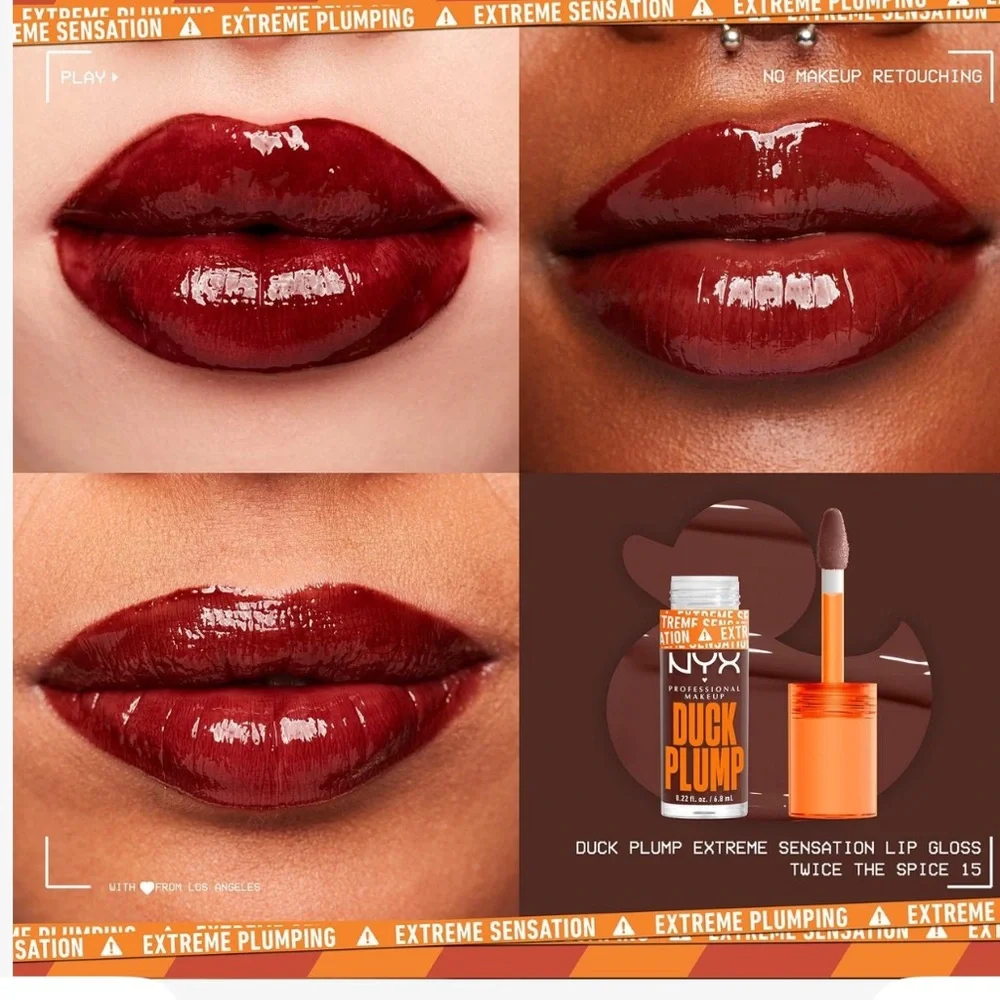 NYX Duck Plump Plumping Lip Gloss & Milani Color Fetish Hydrating Lip Stain NEW